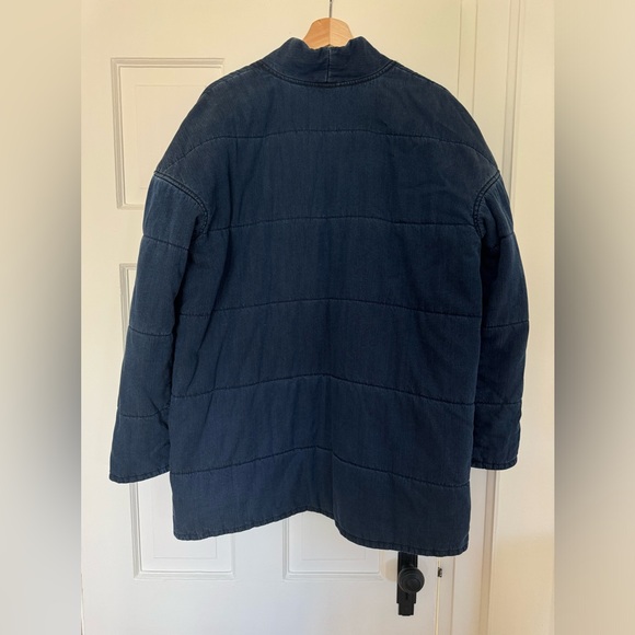 Eileen Fisher Quilted Indigo Jacket - Picture 2 of 5